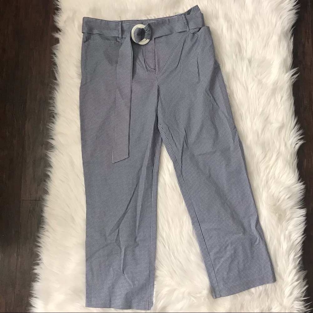 🍒 Toi & Moi Diamond Print Belted Cropped Pants